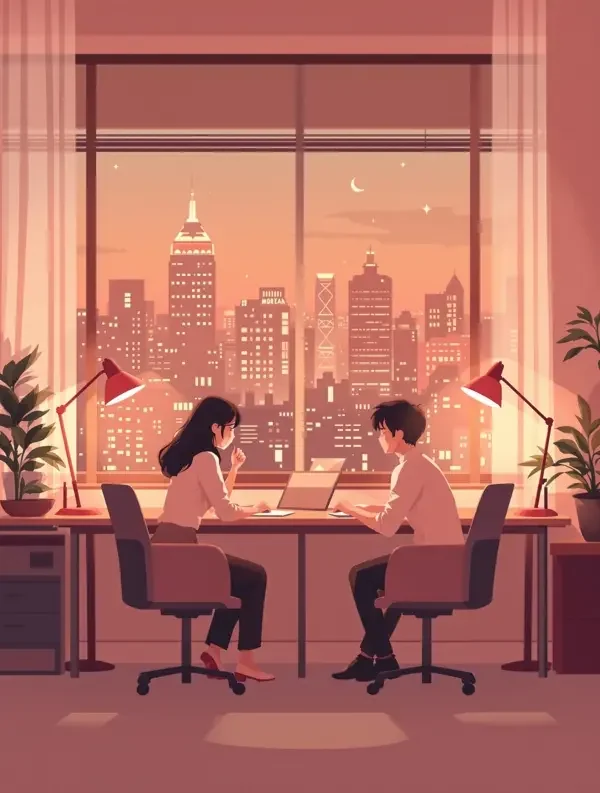 《一厘米的心动》唯美情感短剧封面